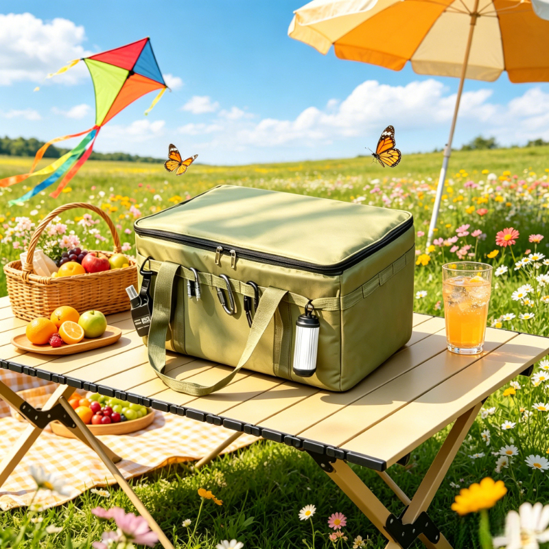 Outdoor Camping Cooking Equipment - 42L Army Green Waterproof Tactical Bag