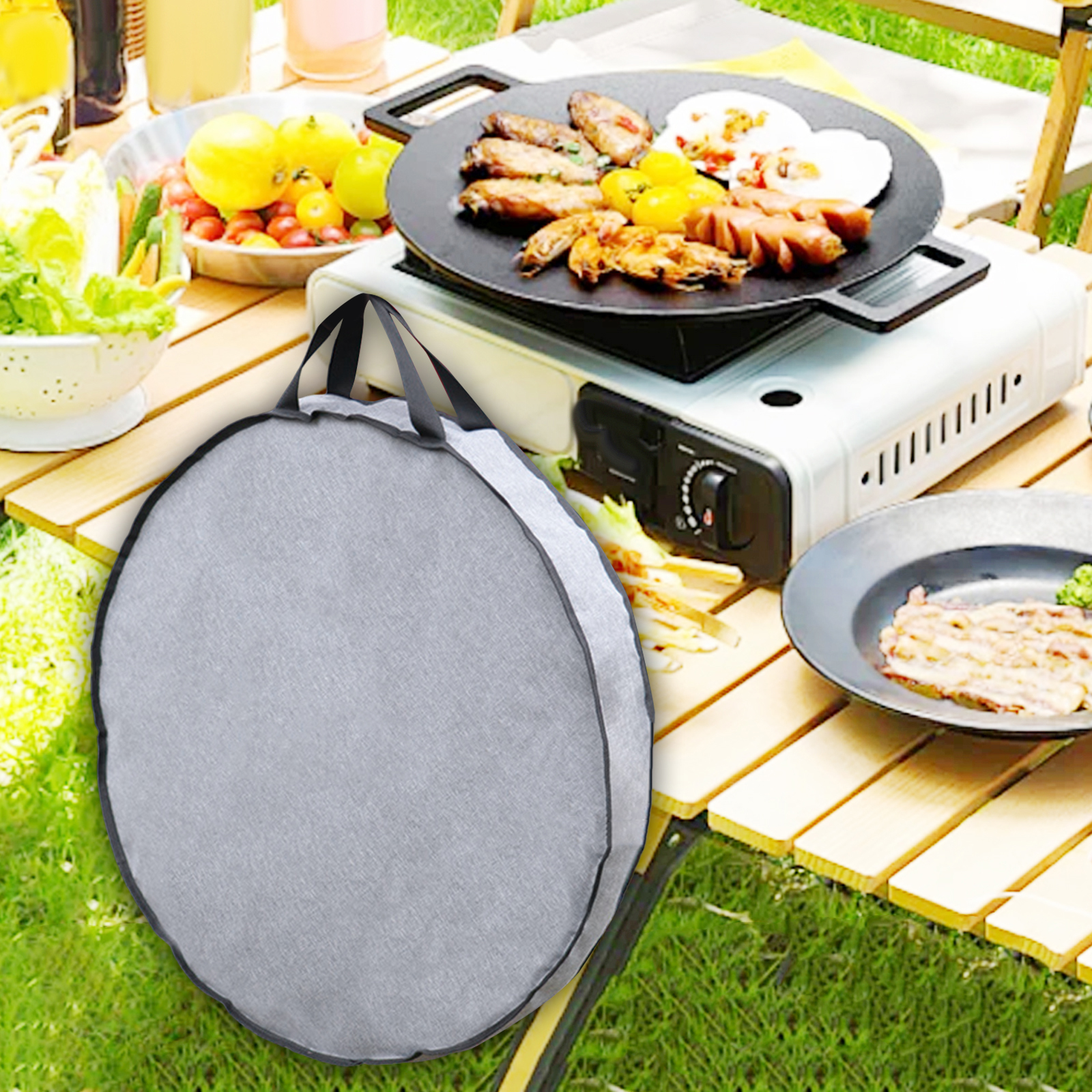 Outdoor Camping Cooking Equipment - Camping Skillet Bag Portable Cookware Organizer