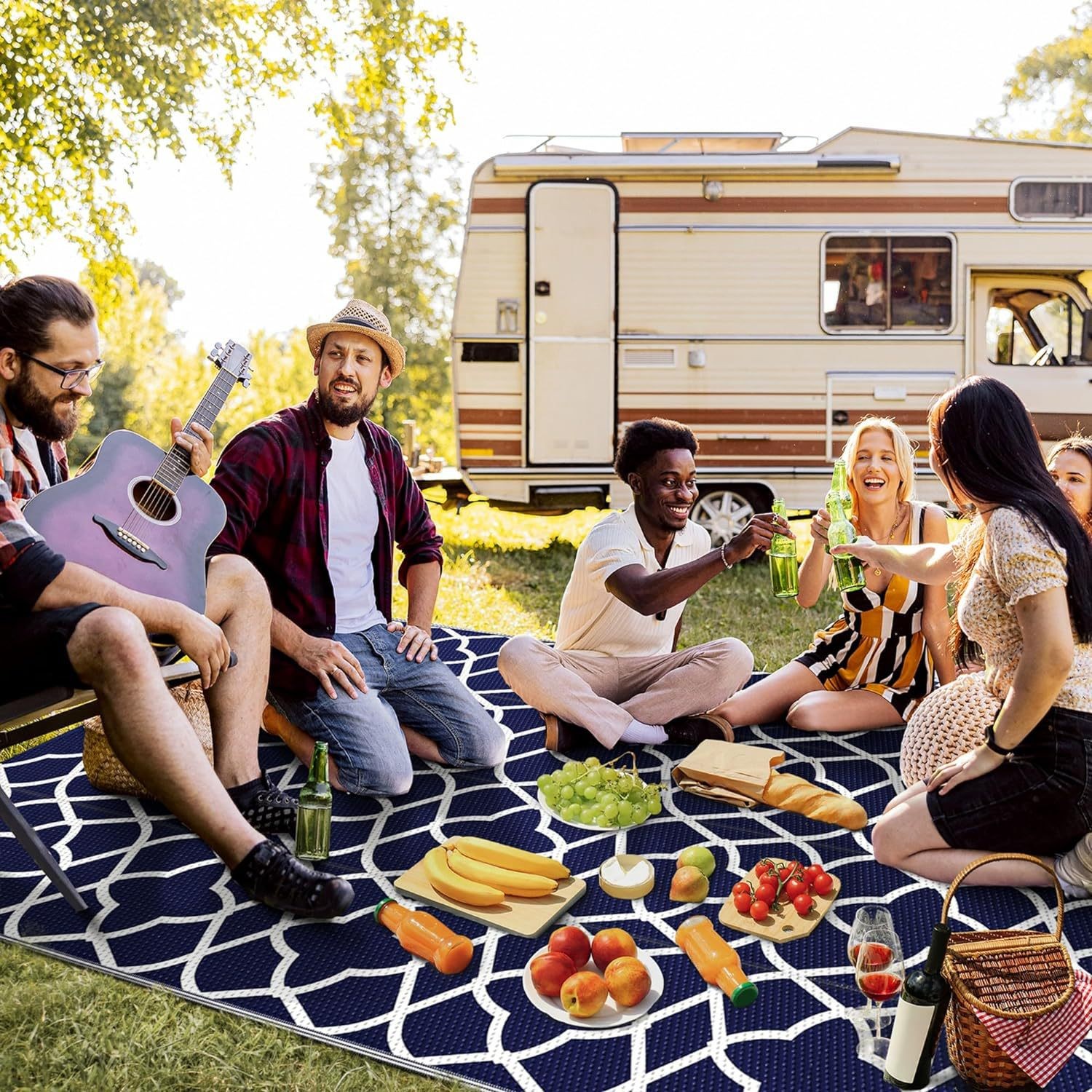 Outdoor In Camping - RV Awning Carpet Outdoor Camping Picnic