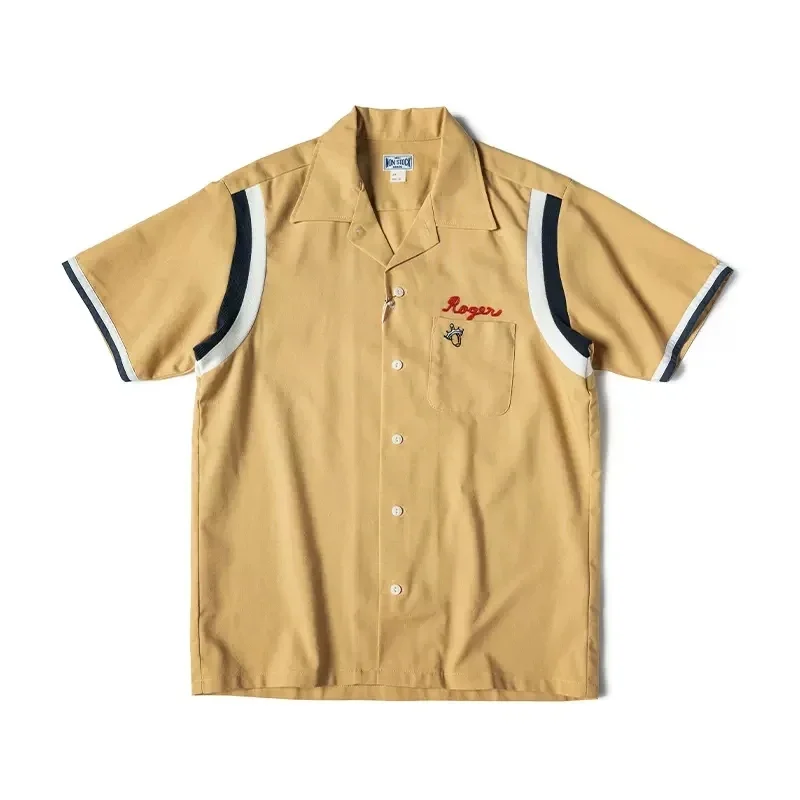 Non Stock Retro Bowling Shirt  - Outdoor Camping Rocker 리뷰 및 가격