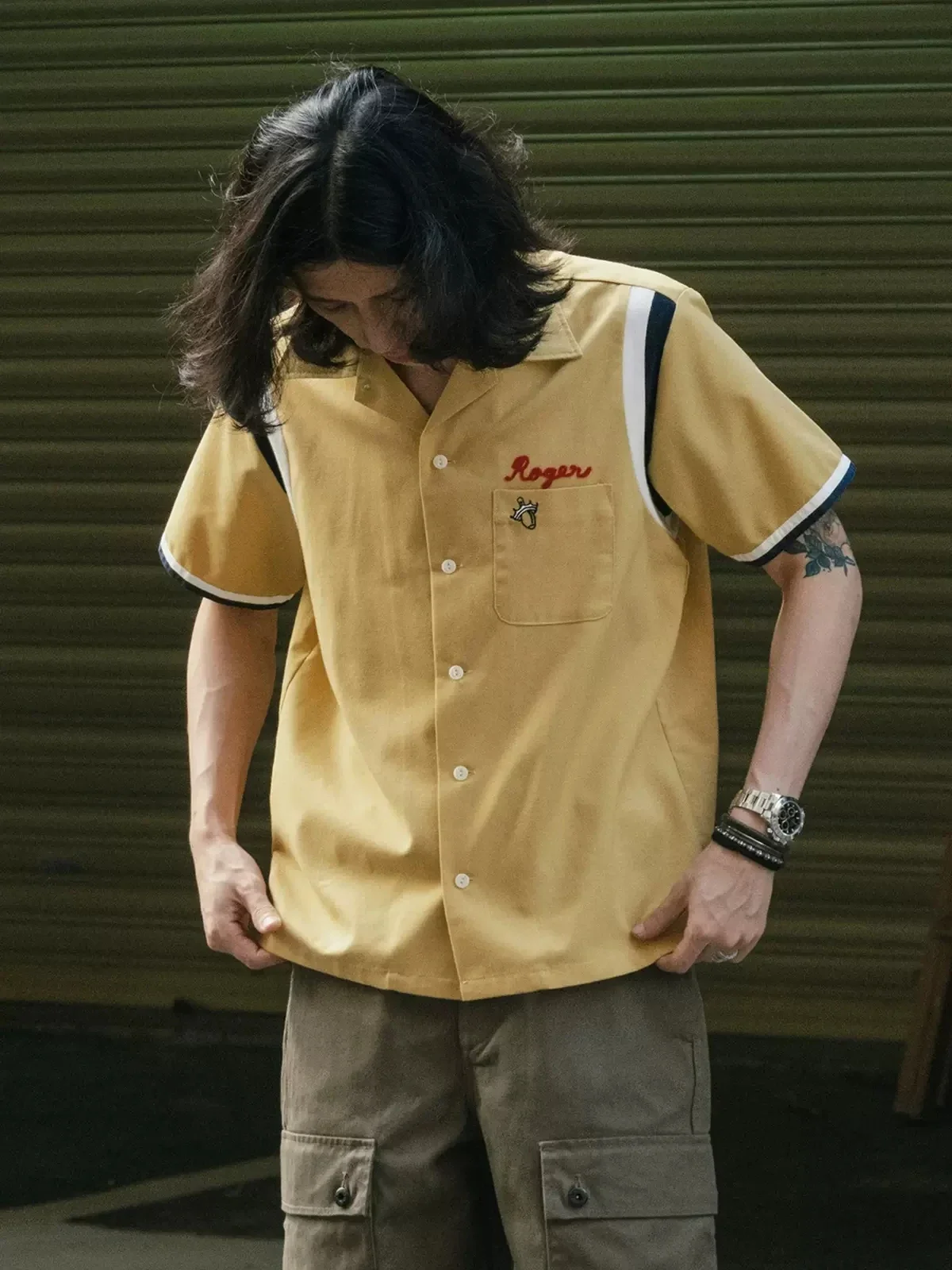 Non Stock Retro Bowling Shirt  - Outdoor Camping Rocker 리뷰 및 가격