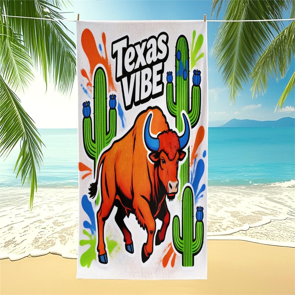 Texas Vibe Pop Art Bull Print  - Outdoor Camping In Texas 리뷰 및 가격