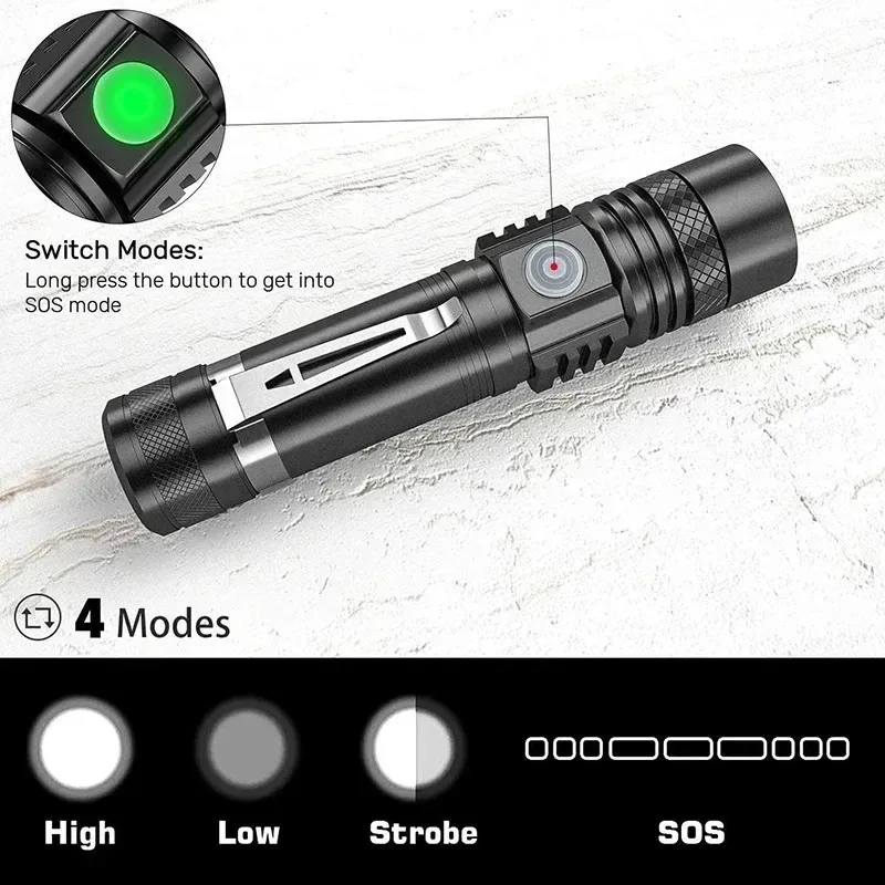T6 LED Rechargeable Flashlight - Outdoor Camping Hiking 리뷰 및 가격