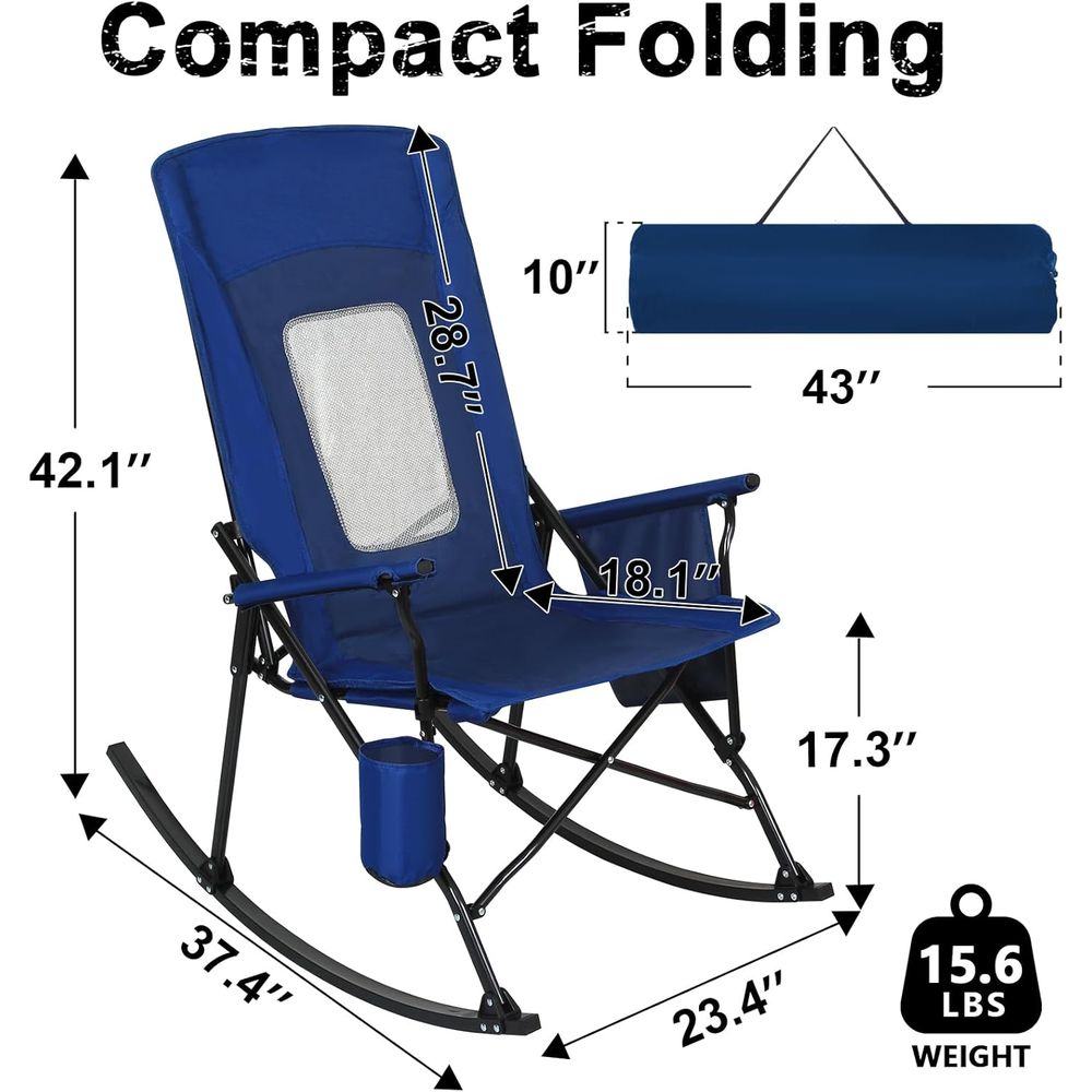 Durable 400lbs Capacity Rockin - Outdoor Camping Rocker 리뷰 및 가격
