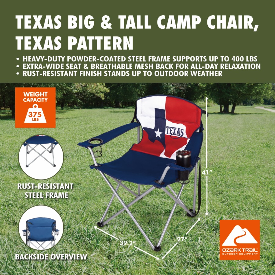 Comfortable Camp Chair for Big - Outdoor Camping In Texas 리뷰 및 가격