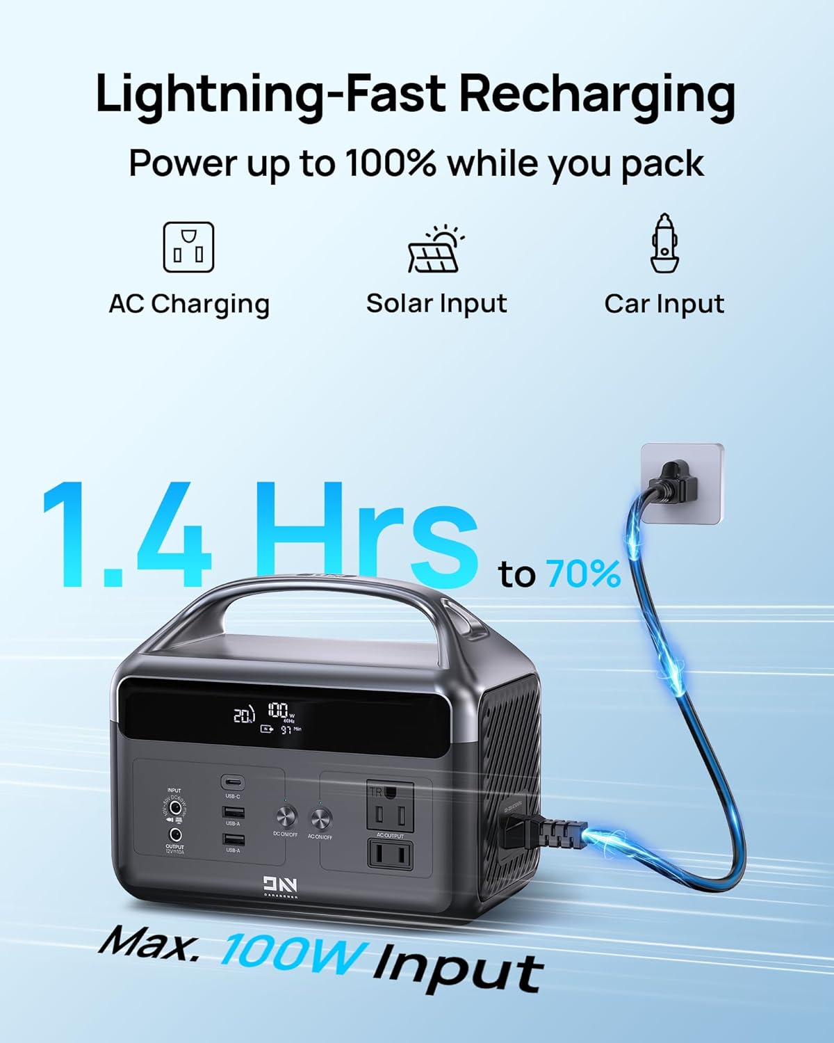 Portable Power Station 192Wh L - Outdoor Camping Outlet 리뷰 및 가격