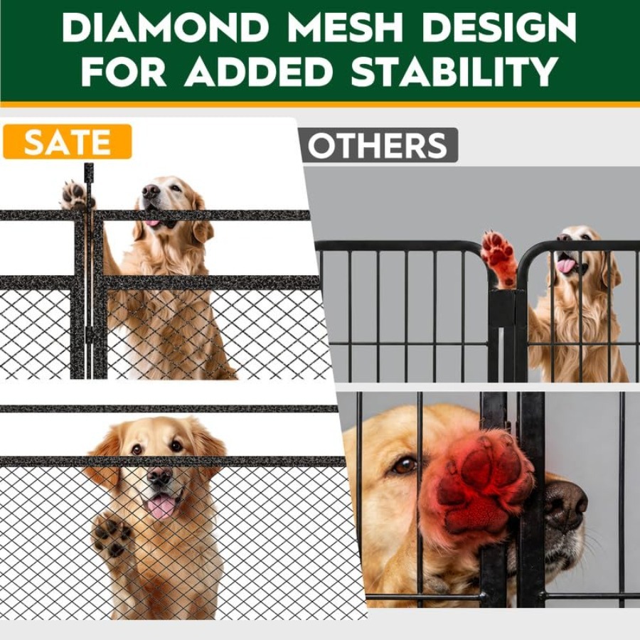 Dog Playpen with Safety Mesh,  - Outdoor Camping Dog Kennel 리뷰 및 가격