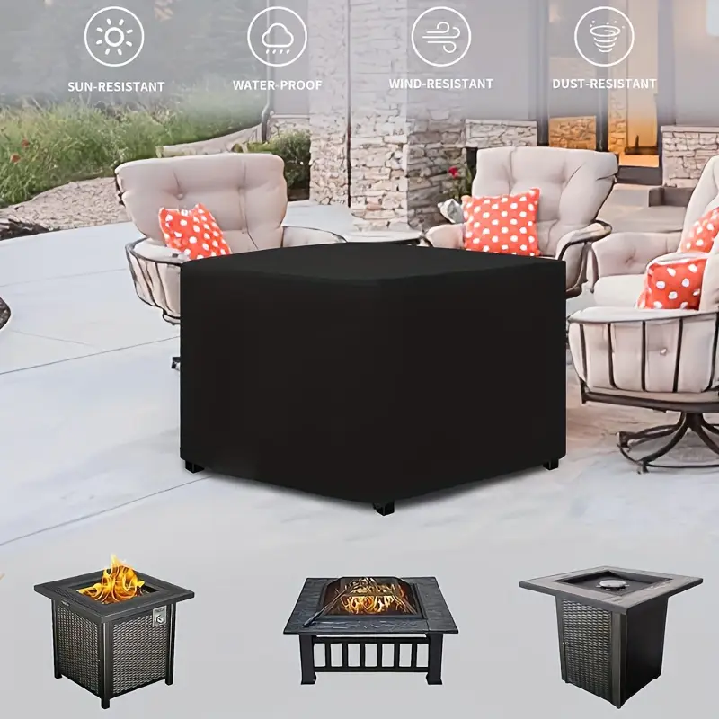 Waterproof Square Fire Pit Cov - Outdoor Camping Burner 리뷰 및 가격