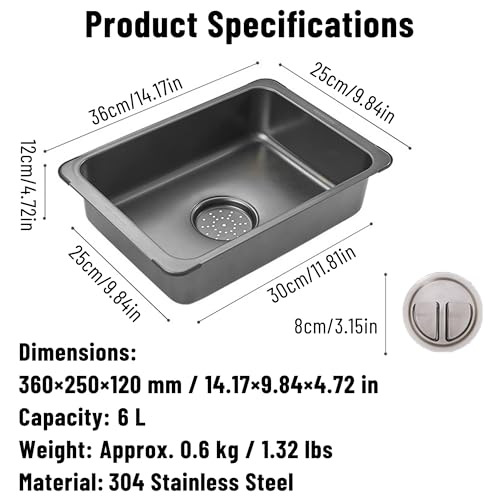 304 Stainless Steel Mini Sink  - Outdoor In Camping 리뷰 및 가격