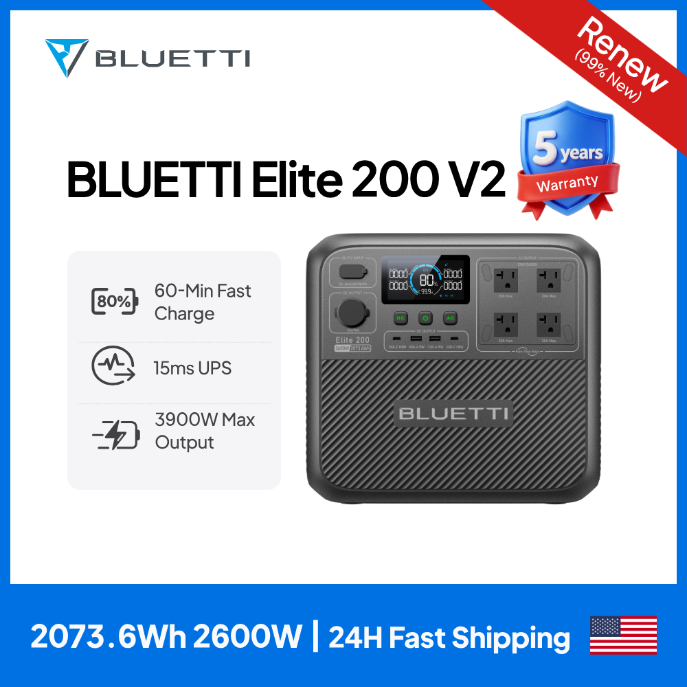 【Renew】BLUETTI Elite 200 V2 Po - Outdoor Camping Outfit 리뷰 및 가격