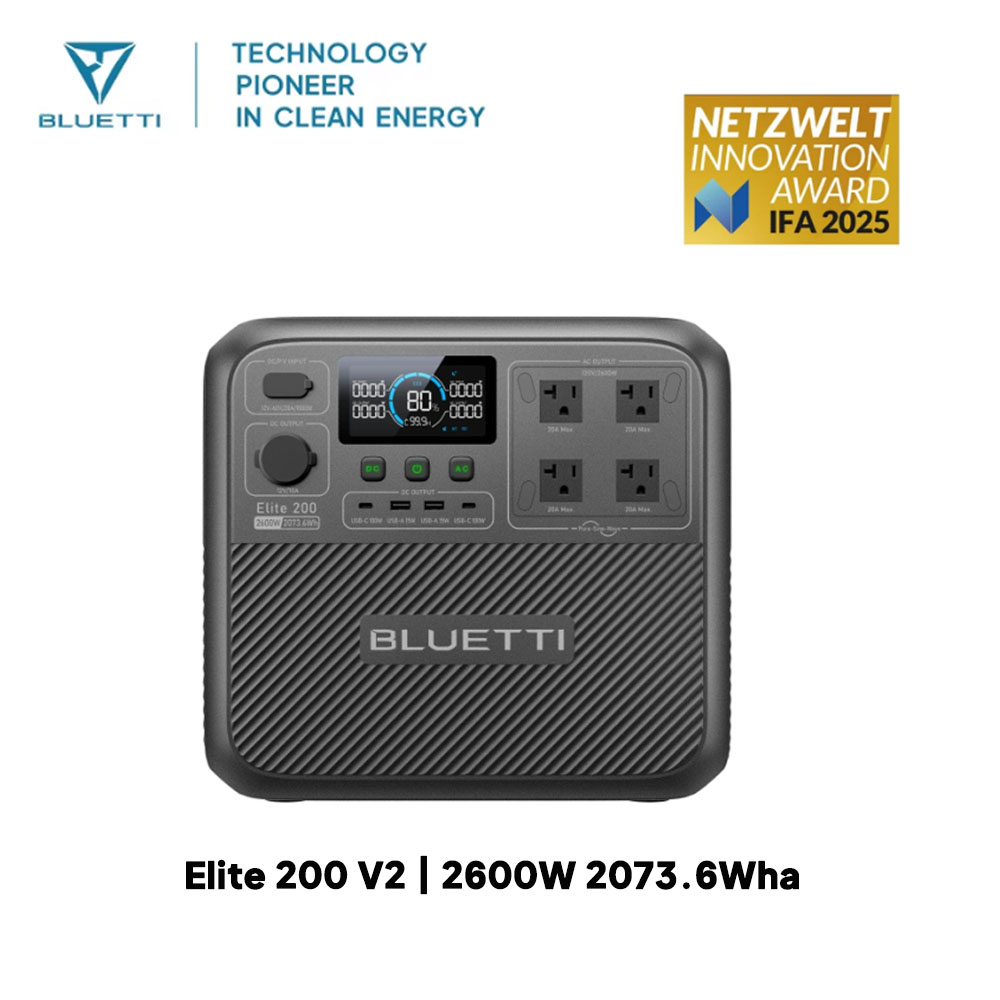 【Renew】BLUETTI Elite 200 V2 Po - Outdoor Camping Outfit 리뷰 및 가격