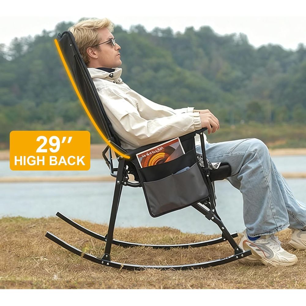 High-Back Portable Rocking Cha - Outdoor Camping Rocker 리뷰 및 가격