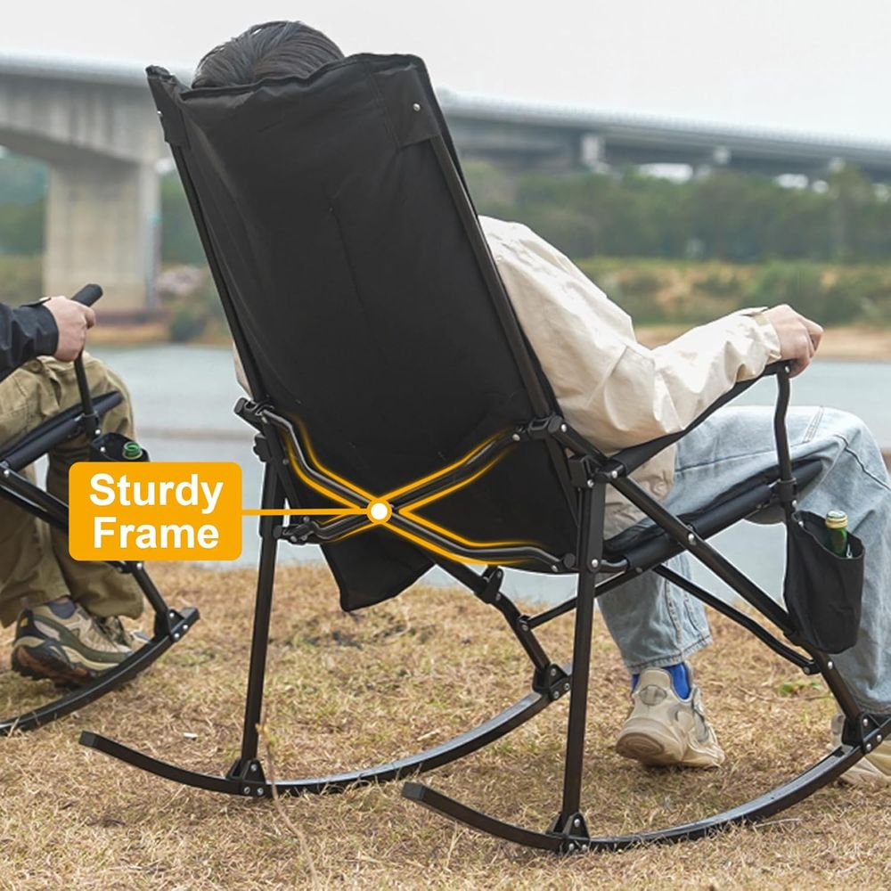 High-Back Portable Rocking Cha - Outdoor Camping Rocker 리뷰 및 가격