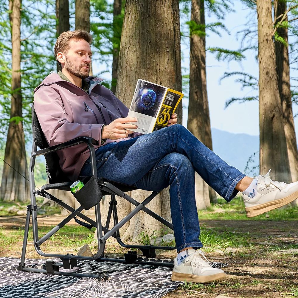 Rugged Black Camping Rocker Ch - Outdoor Camping Rocker 리뷰 및 가격