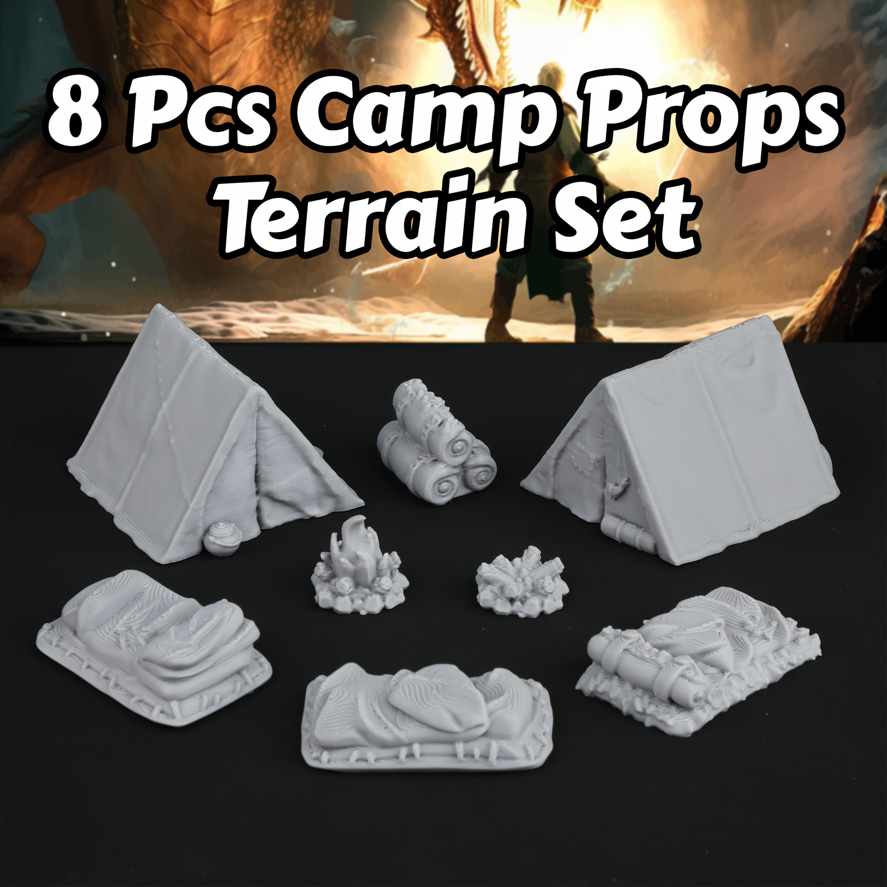 8pcs RPG Adventurer's Camp Min - Outdoor Camping Outfit 리뷰 및 가격