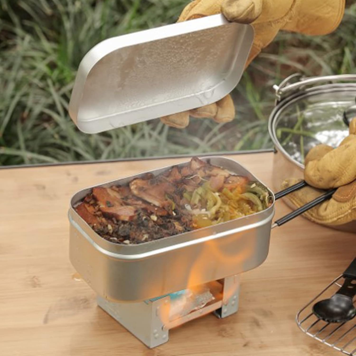 Foldable Bento Box Handle, Lun - Outdoor Camping Cooking Equipment 리뷰 및 가격